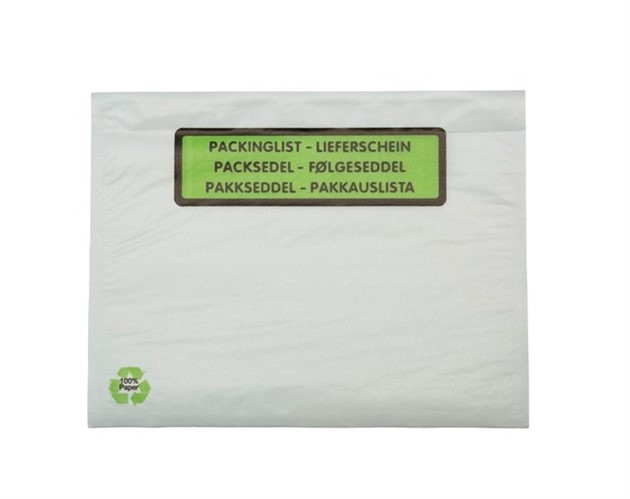 Packsedelsficka papper C6